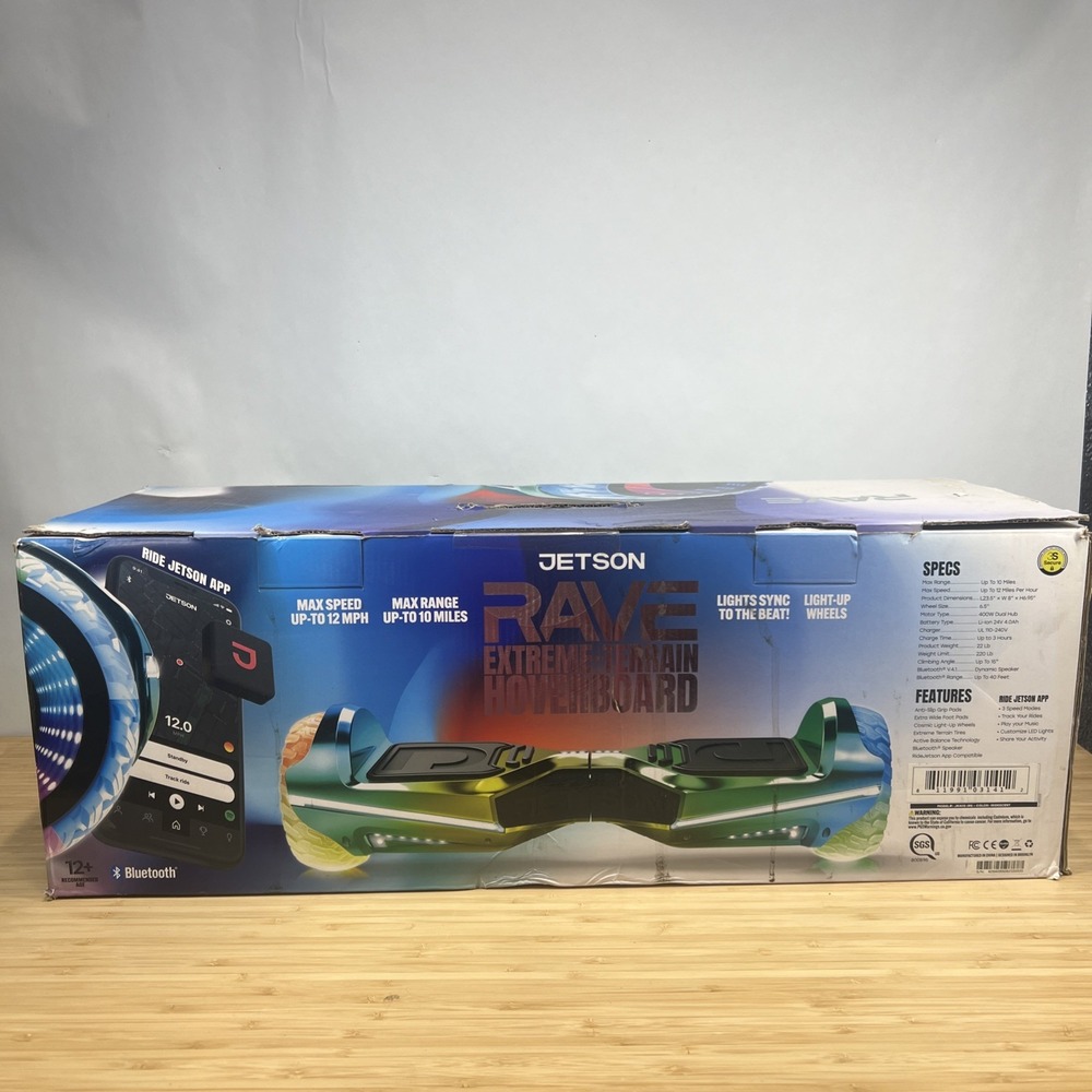 Jetson Rave Extreme-terrain Self Balancing w/ cosmic Light-up wheels‎ Bluetooth